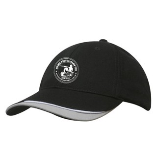 Hume Pistol Brushed Cotton Cap:Black/Grey/White