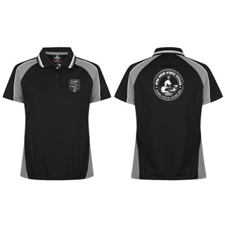Hume Pistol Ladies Panorama Polo:Black/Ash/White