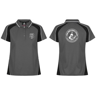 Hume Pistol Ladies Panorama Polo:Slate/Black/White