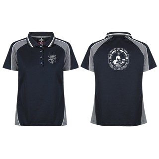 Hume Pistol Ladies Panorama Polo:Navy/Ash/White