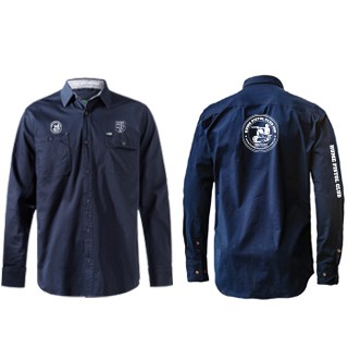 Hume Pistol Club FXD LSH-1 Long Sleeve Shirt:Navy